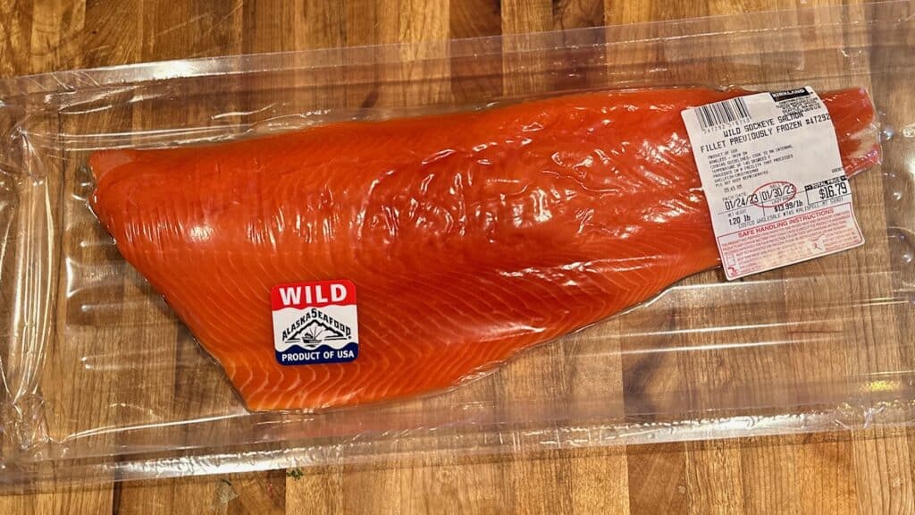 Fresh Wild Salmon Filet.