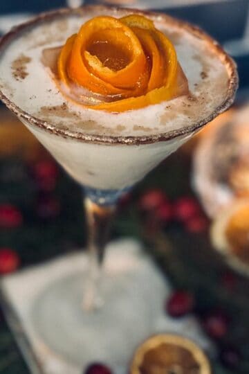 Chocolate creamsicle cocktail.