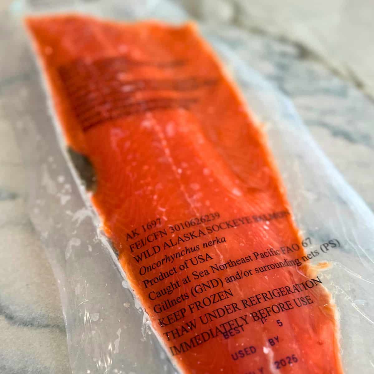 Wild Salmon filet.