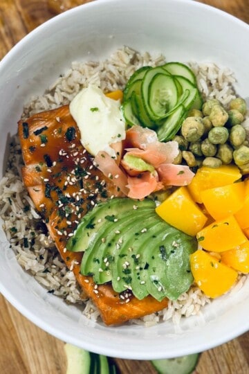 Spicy Salmon bowl.