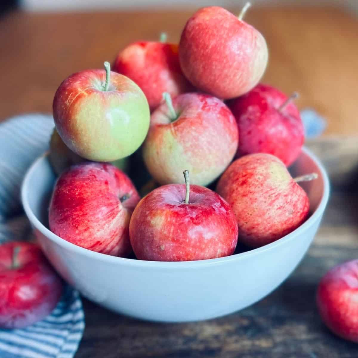 Bowl of apples.